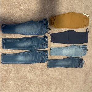 7 pair of toddler pants and jeans
